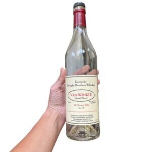 Van Winkle Bourbon Bottle 12 Year Unrinsed EMPTY Pappy Lot B Collectible READ